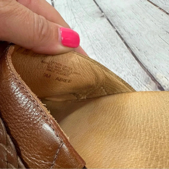 nurture Abiee brown leather mule clog slip-on shoes sz 9 - Picture 4 of 8